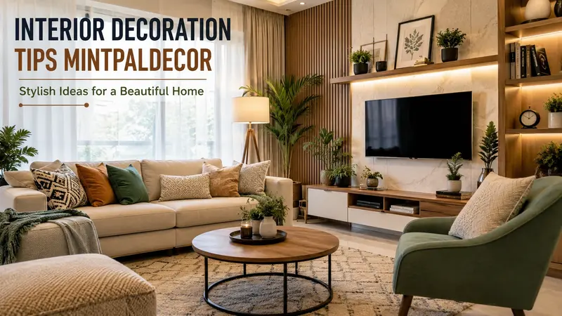 Modern living room featuring interior decoration tips mintpaldecor with elegant furniture and stylish decor